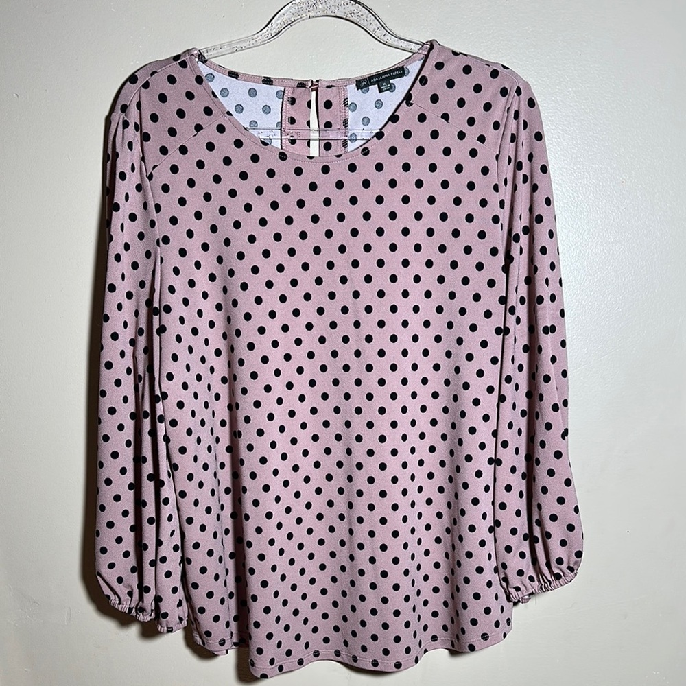 Adrianna Papell Polka Dot Career Top |‎ XL